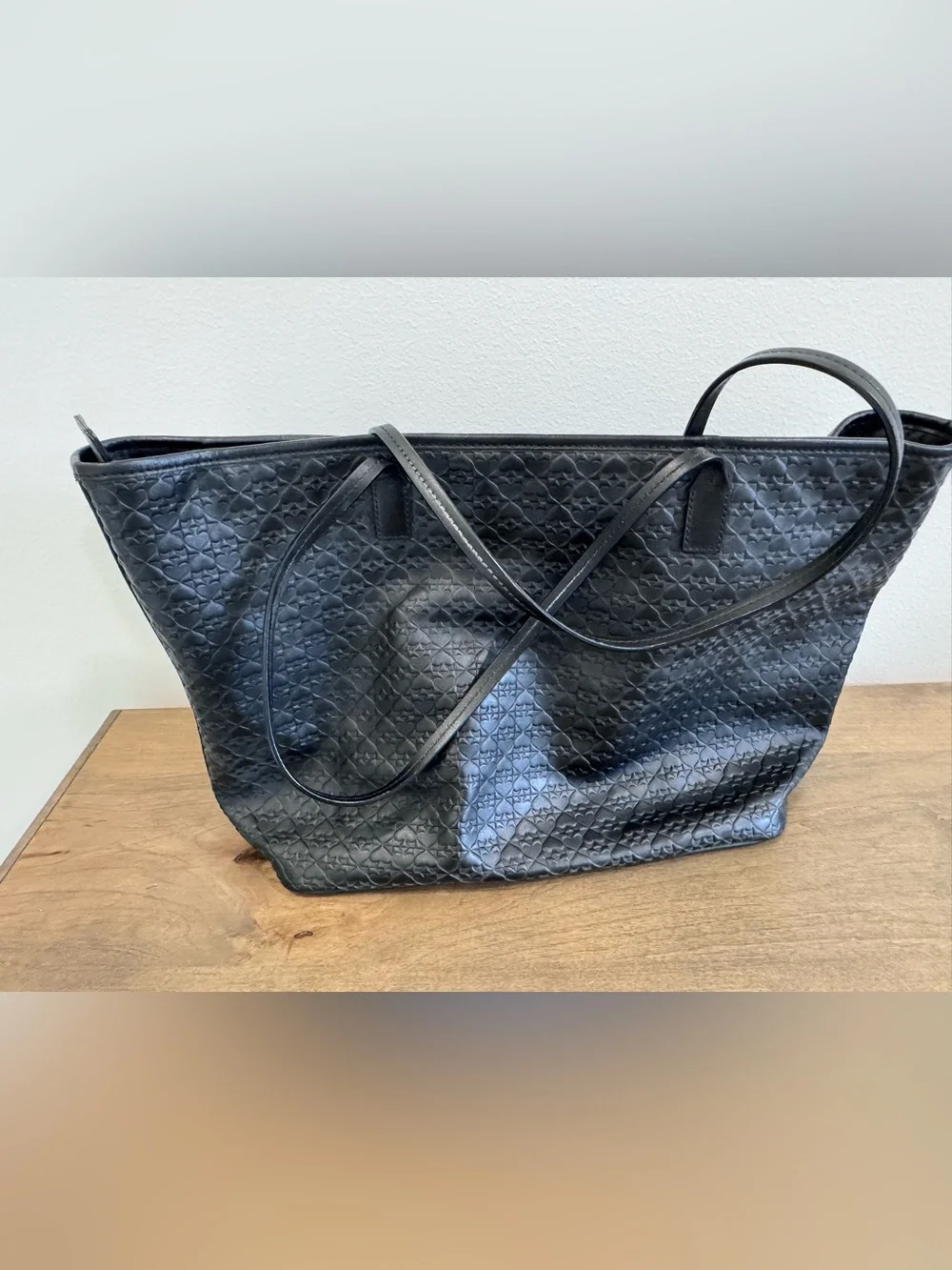 kate spade New York Black Quilted spade Tote Bag